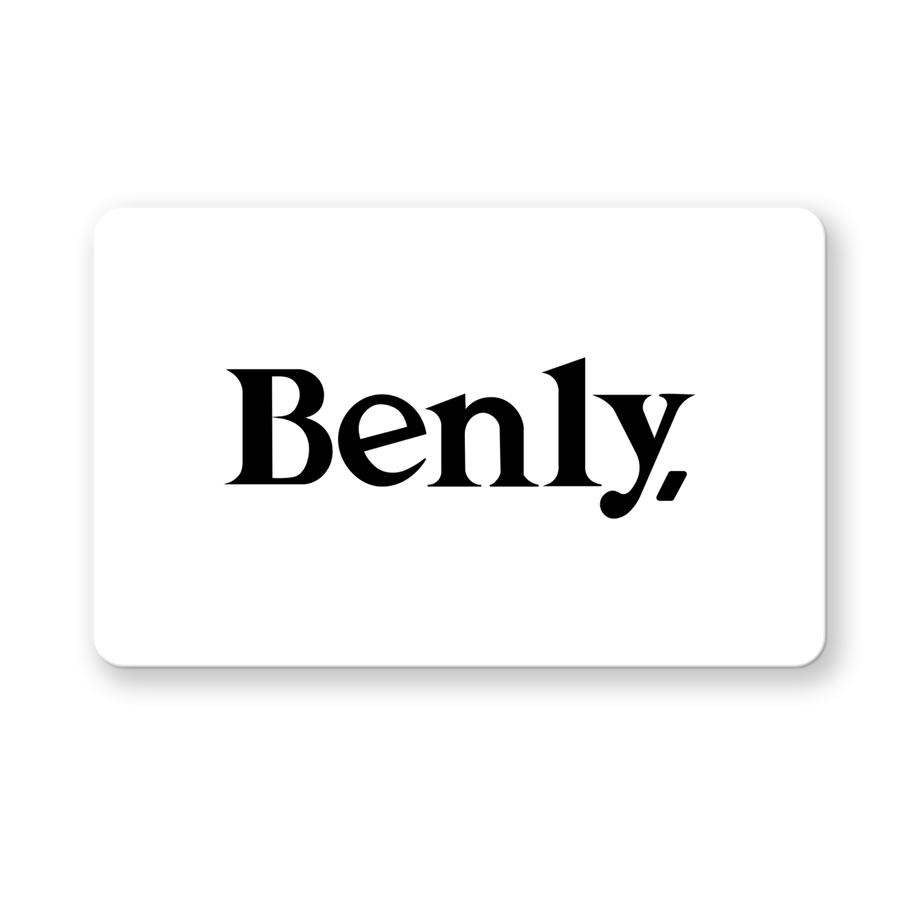 Plastová karta Benly